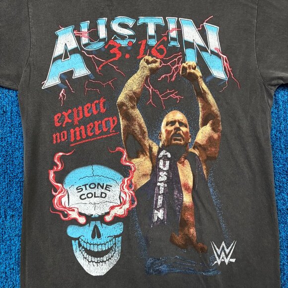 WWE Legends Stone Cold Steve Austin Expect No Mercy T-Shirt Size Medium - Picture 2 of 5
